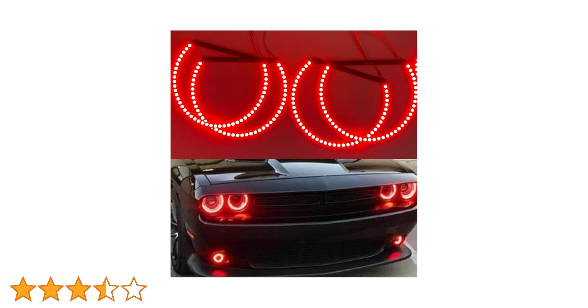 Amazon | QiuKo 4個 RGB マルチカラー LED エンジェルアイライト